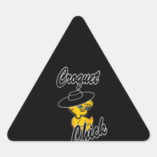 Pegatina Triangular Croquet Chick #4