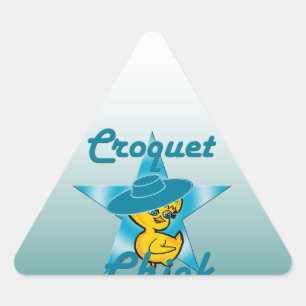 Pegatina Triangular Croquet Chick #7