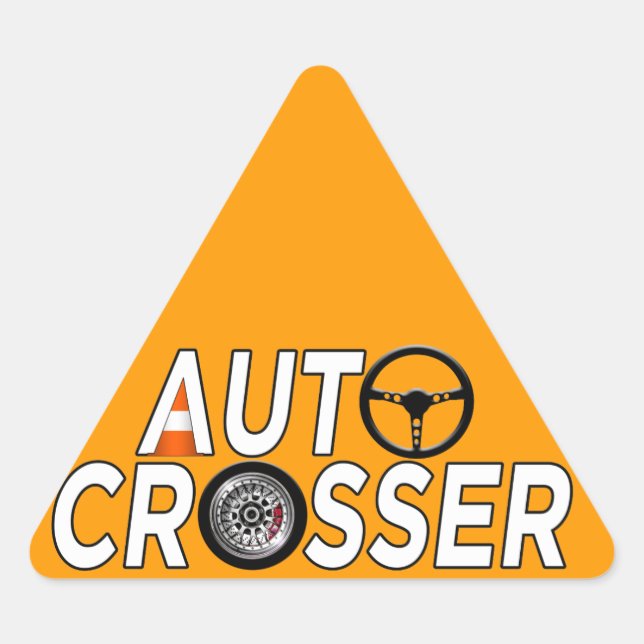 Pegatina Triangular Crosser automático (Anverso)