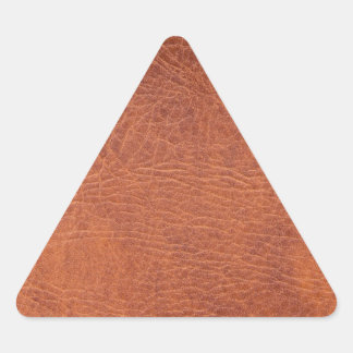 Pegatina Triangular Cuero marrón