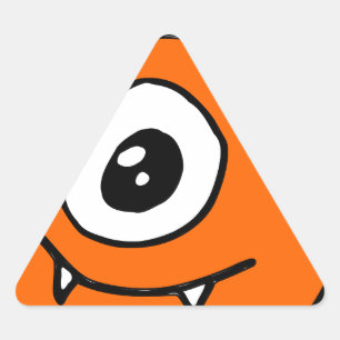 Pegatina Triangular Cute Alien