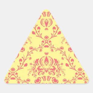 Pegatina Triangular Damasco de mantequilla y fresa