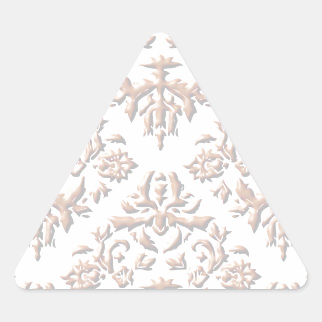 Pegatina Triangular Damascos 3D (Anverso)
