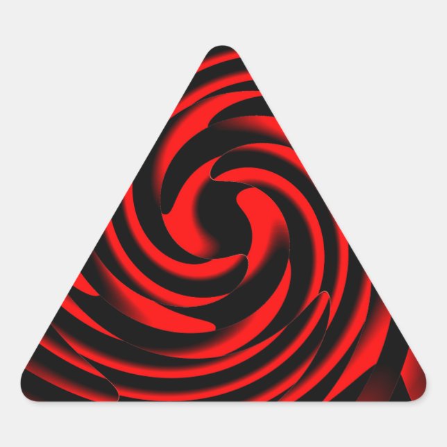 Pegatina Triangular Danza de los elementos del fuego (Anverso)