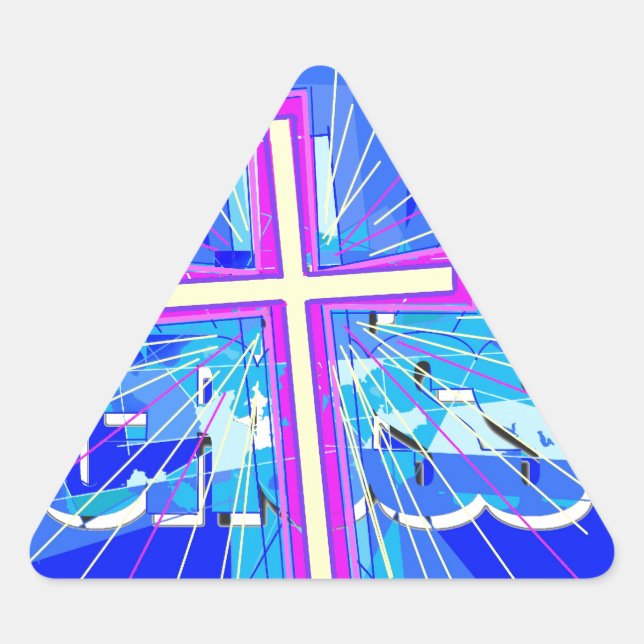 Pegatina Triangular de la nada... (Anverso)