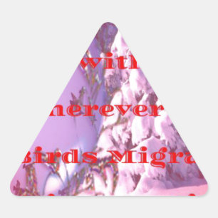 Pegatina Triangular Déjame volar contigo a San Valentín.png