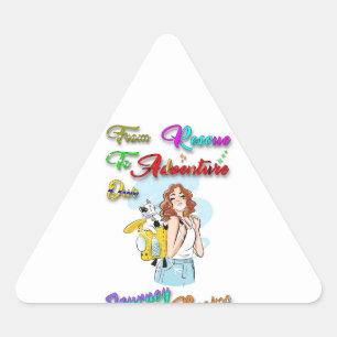 Pegatina Triangular Desde El Rescate A La Aventura Nuestro Viaje Comie