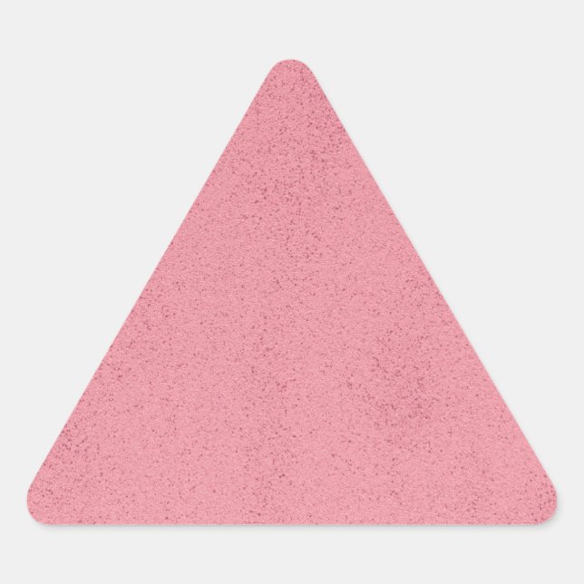 Pegatina Triangular Desorden Rosa Caliente (Anverso)