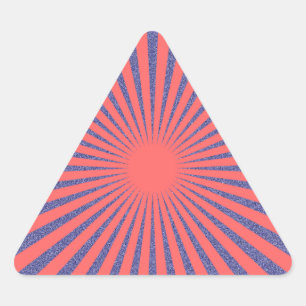 Pegatina Triangular Destino rojo: