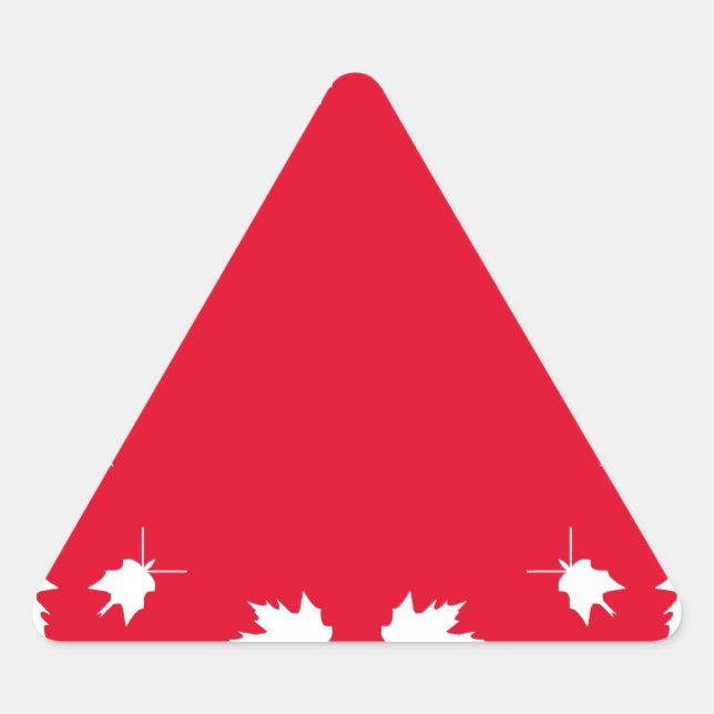 Pegatina Triangular día de canadá (Anverso)