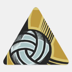 Pegatina Triangular Días Dorados -