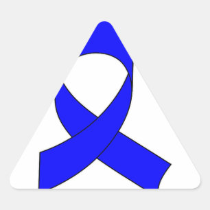 Pegatina Triangular Dibujo de cinta azul