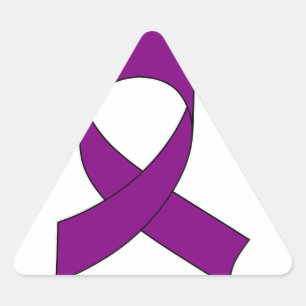 Pegatina Triangular Dibujo de cinta morada
