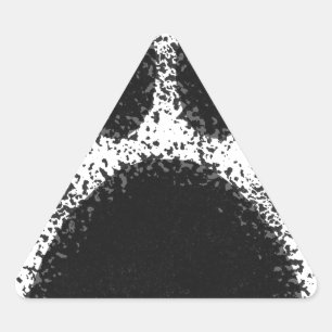 Pegatina Triangular Dibujo de garras de perro