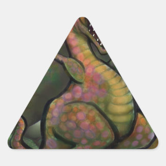 Pegatina Triangular Dinosaurios Jurásicos