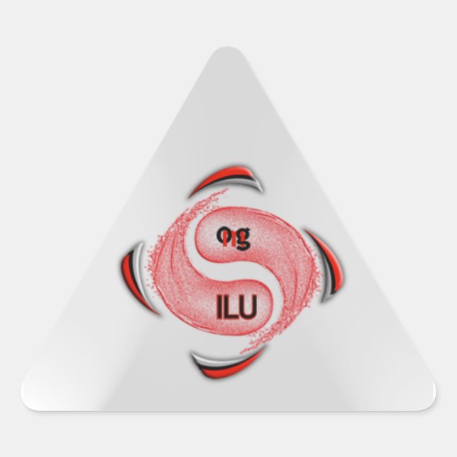 Pegatina Triangular ¡Dios mío! (Anverso)