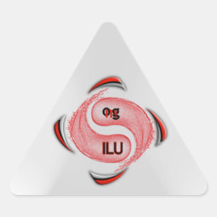 Pegatina Triangular ¡Dios mío!