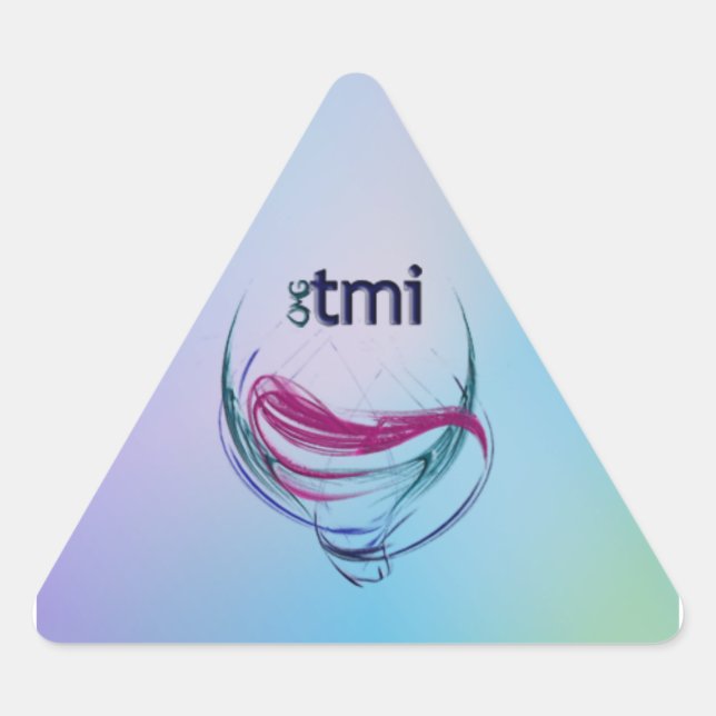 Pegatina Triangular ¡Dios mío! (Anverso)