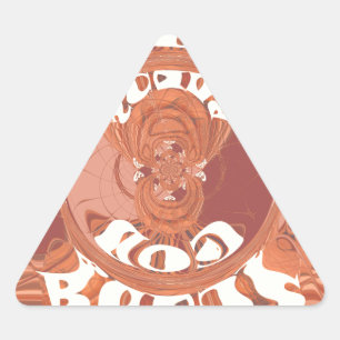 Pegatina Triangular Dios te bendiga el diseño de texto Inspirador.