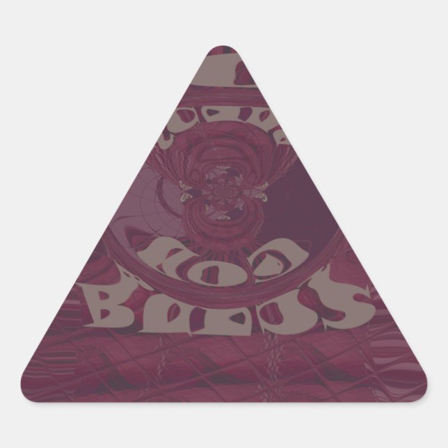 Pegatina Triangular Dios te bendiga las jirafas Arte Imprimir/Diseño (Anverso)