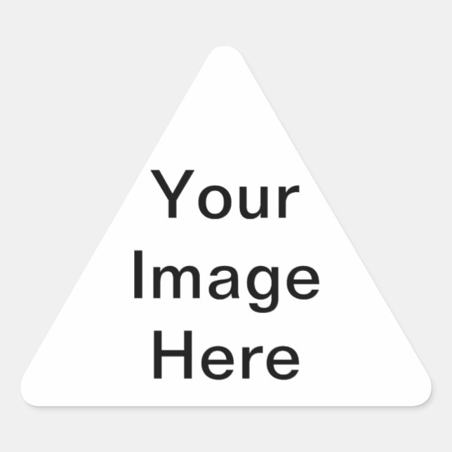 Pegatina Triangular diseñar su propio (Anverso)