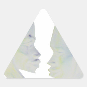 Pegatina Triangular Diseño de Hakuna Matata para impresión africana