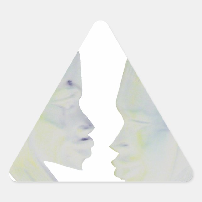 Pegatina Triangular Diseño de Hakuna Matata para impresión africana (Anverso)