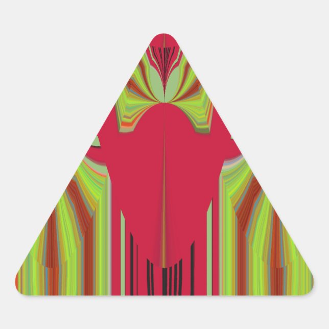 Pegatina Triangular Diseño de Hakuna Matata sin foco (Anverso)