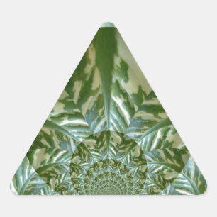 Pegatina Triangular Diseño de impresión de arte de caleidoscopio de ca
