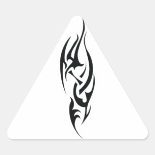 Pegatina Triangular Diseño inspirado en el arte del tatuaje tradiciona