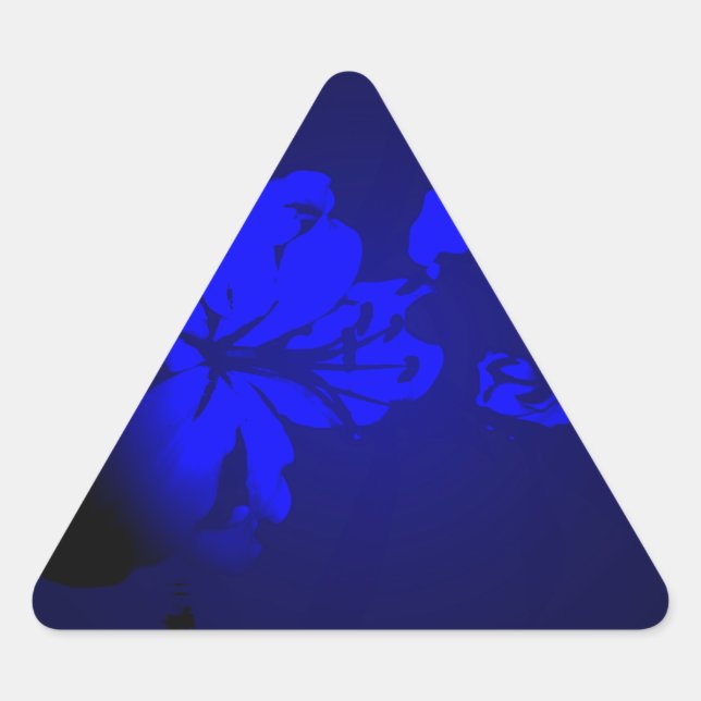 Pegatina Triangular Diseño irlandés - Colección de flores (Anverso)