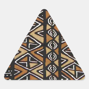Pegatina Triangular Diseño tribal africano
