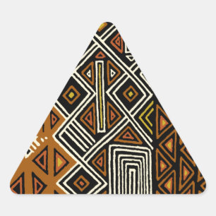 Pegatina Triangular Diseño tribal africano de Kuba
