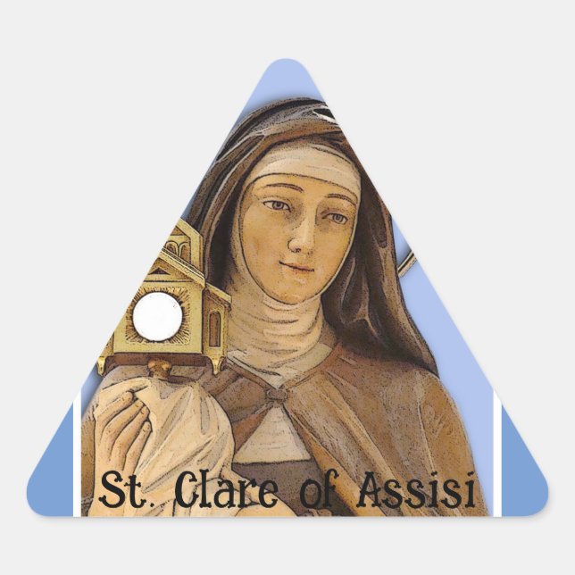 Pegatina Triangular Distrito de Asís (Anverso)