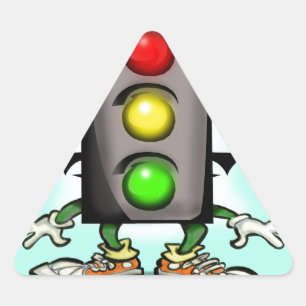 Pegatina Triangular Diversión del tráfico