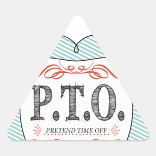 Pegatina Triangular Divertidas felicitaciones promovidas para presumir