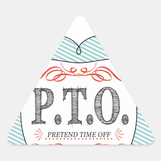 Pegatina Triangular Divertidas felicitaciones promovidas para presumir (Anverso)