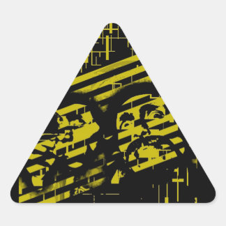 Pegatina Triangular Doble matanza