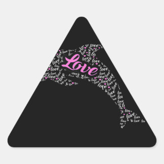 Pegatina Triangular Dolphin Lover| delfines diseñadores delfines