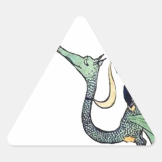 Pegatina Triangular Dragón 3 Negrita