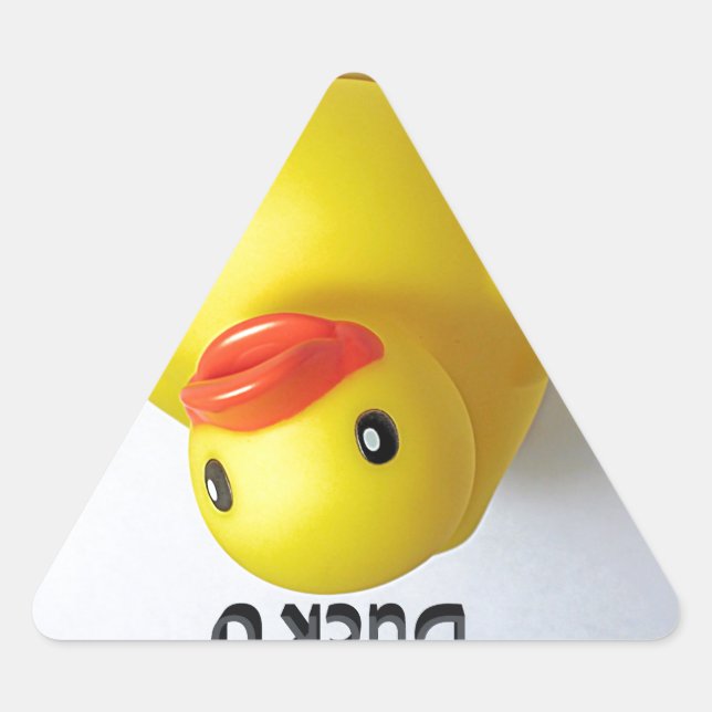 Pegatina Triangular Duck U (Anverso)