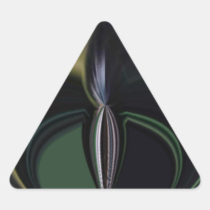 Pegatina Triangular El abrazo de Aurora: Kaleidoscopio cósmico