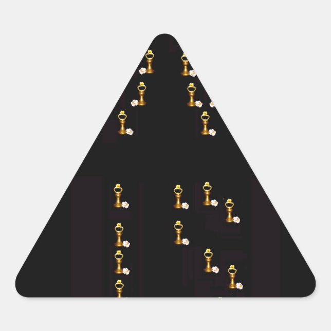 Pegatina Triangular El amor es (Anverso)