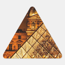 Pegatina Triangular El Louvre