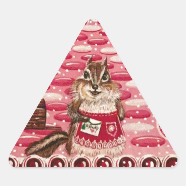 Pegatina Triangular El mundo de Peppermint de la Sra. Elizabeth (Anverso)