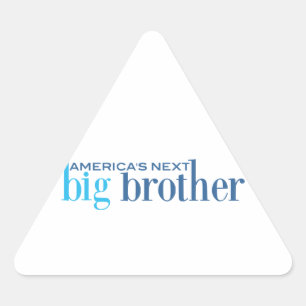 Pegatina Triangular El próximo Gran Hermano de Estados Unidos