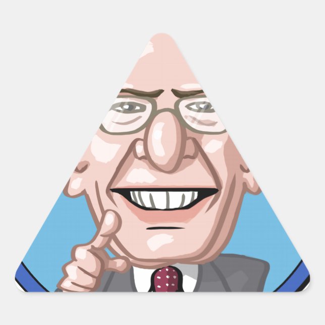 Pegatina Triangular Elecciones presidenciales de 2016 (Anverso)