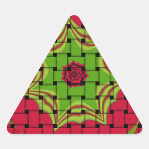 Pegatina Triangular Elegante patrón de impresión vectorial afroamerica