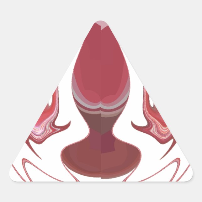 Pegatina Triangular Embers de la Tierra: Tapiz texturizado de África (Anverso)