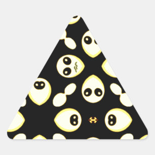 Pegatina Triangular Emociones, sonrisa_